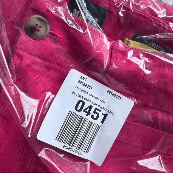 Anthropologie The Colette Cropped Wide-Leg Pants Linen Edition - Picture 6 of 6